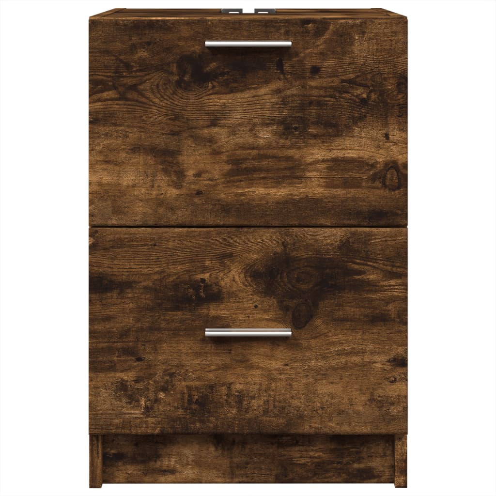 vidaXL Dulap de chiuvetă, stejar afumat, 40x37x59 cm, lemn prelucrat vidaXL Dulap de chiuvetă, stejar afumat, 40x37x59 cm, lemn prelucrat