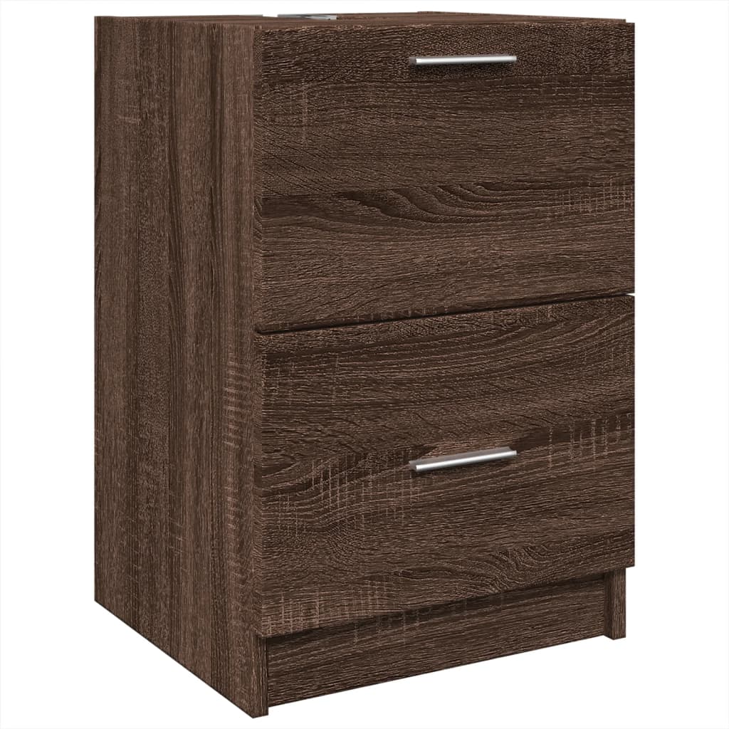 vidaXL Dulap de chiuvetă, stejar maro, 40x37x59 cm, lemn prelucrat vidaXL Dulap de chiuvetă, stejar maro, 40x37x59 cm, lemn prelucrat