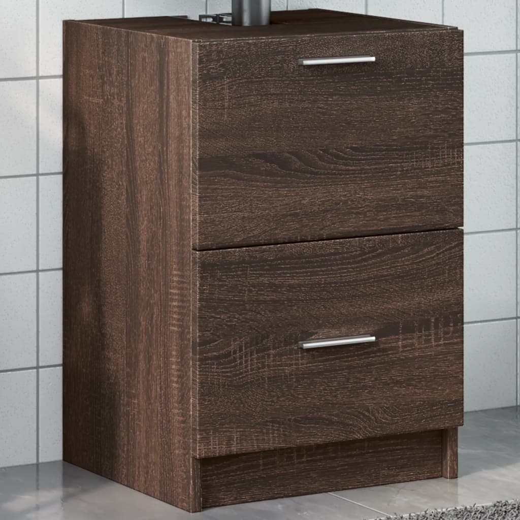 vidaXL Dulap de chiuvetă, stejar maro, 40x37x59 cm, lemn prelucrat vidaXL Dulap de chiuvetă, stejar maro, 40x37x59 cm, lemn prelucrat