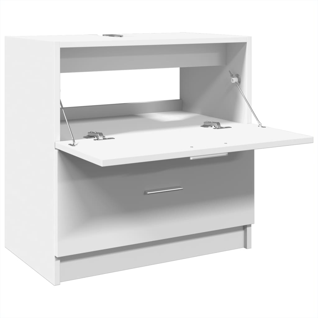 vidaXL Dulap de chiuvetă, alb, 59x37x59 cm, lemn prelucrat vidaXL Dulap de chiuvetă, alb, 59x37x59 cm, lemn prelucrat