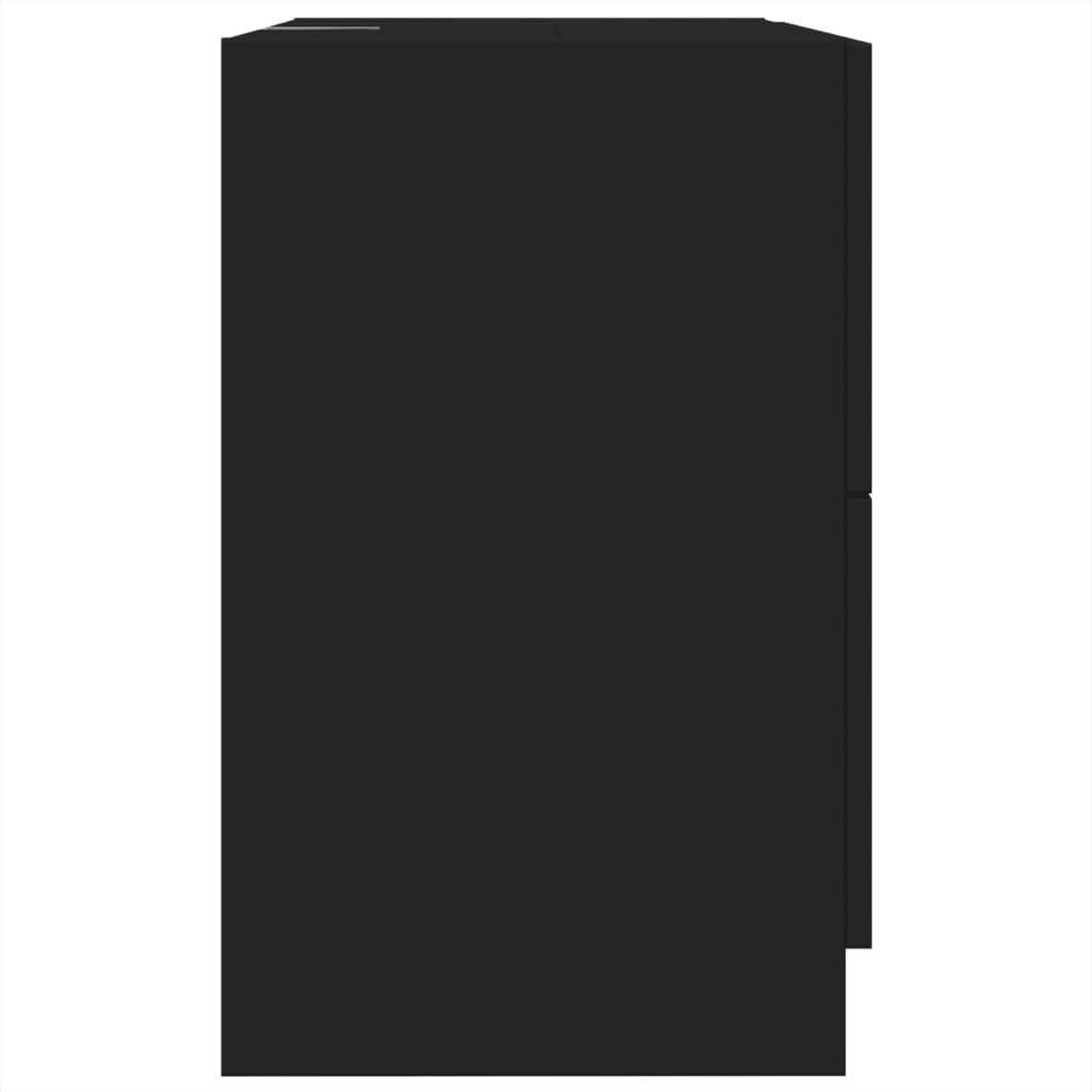 vidaXL Dulap de chiuvetă, negru, 59x37x59 cm, lemn prelucrat