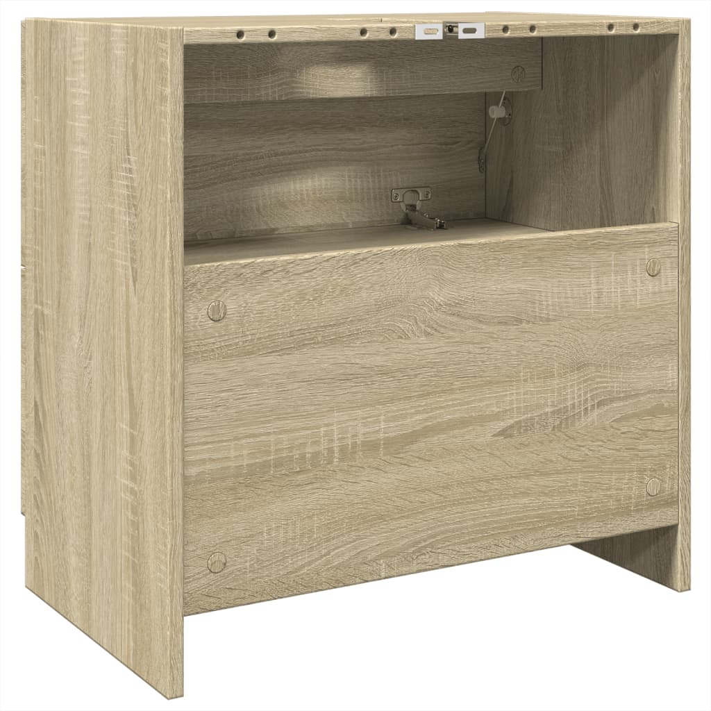 vidaXL Dulap de chiuvetă, stejar sonoma, 59x37x59 cm, lemn prelucrat vidaXL Dulap de chiuvetă, stejar sonoma, 59x37x59 cm, lemn prelucrat
