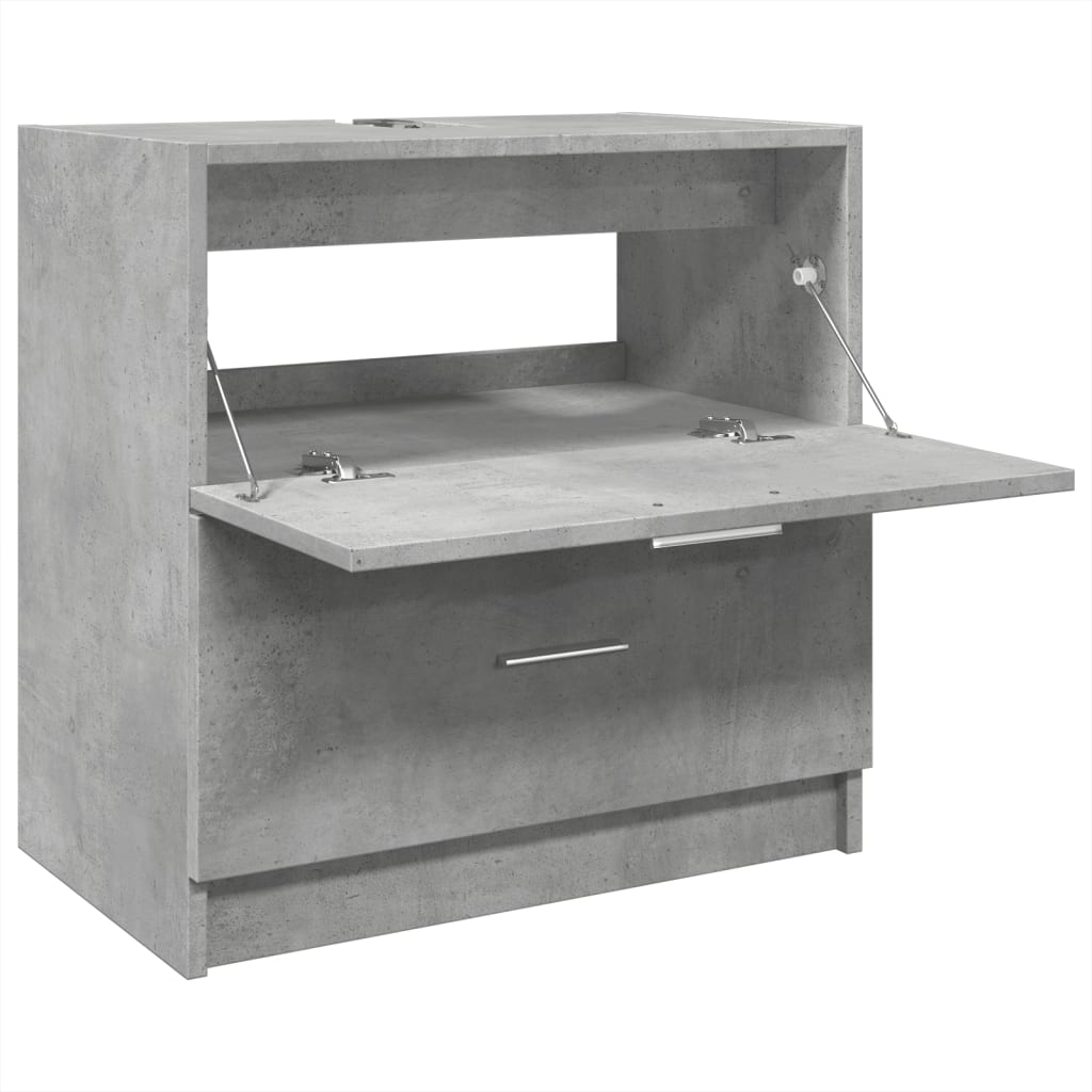 vidaXL Dulap de chiuvetă, gri beton, 59x37x59 cm, lemn prelucrat vidaXL Dulap de chiuvetă, gri beton, 59x37x59 cm, lemn prelucrat