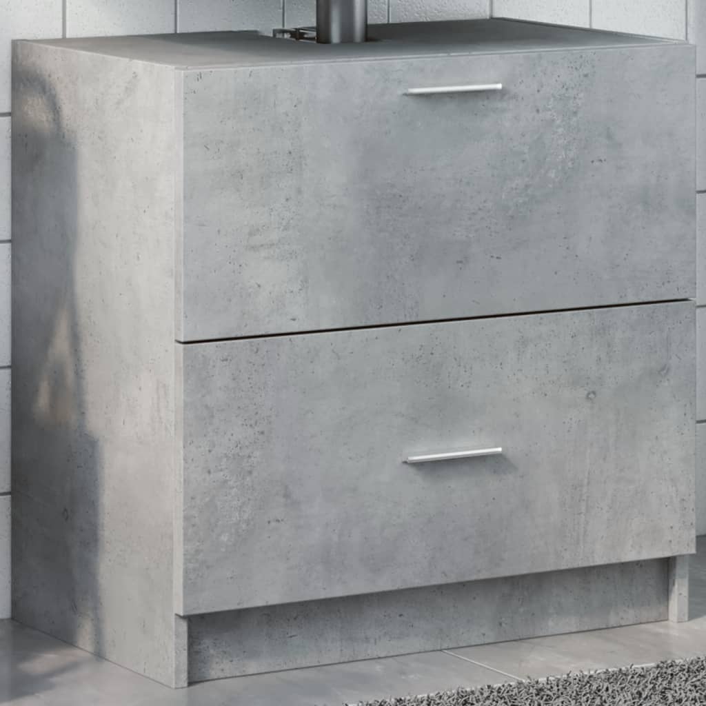 vidaXL Dulap de chiuvetă, gri beton, 59x37x59 cm, lemn prelucrat vidaXL Dulap de chiuvetă, gri beton, 59x37x59 cm, lemn prelucrat