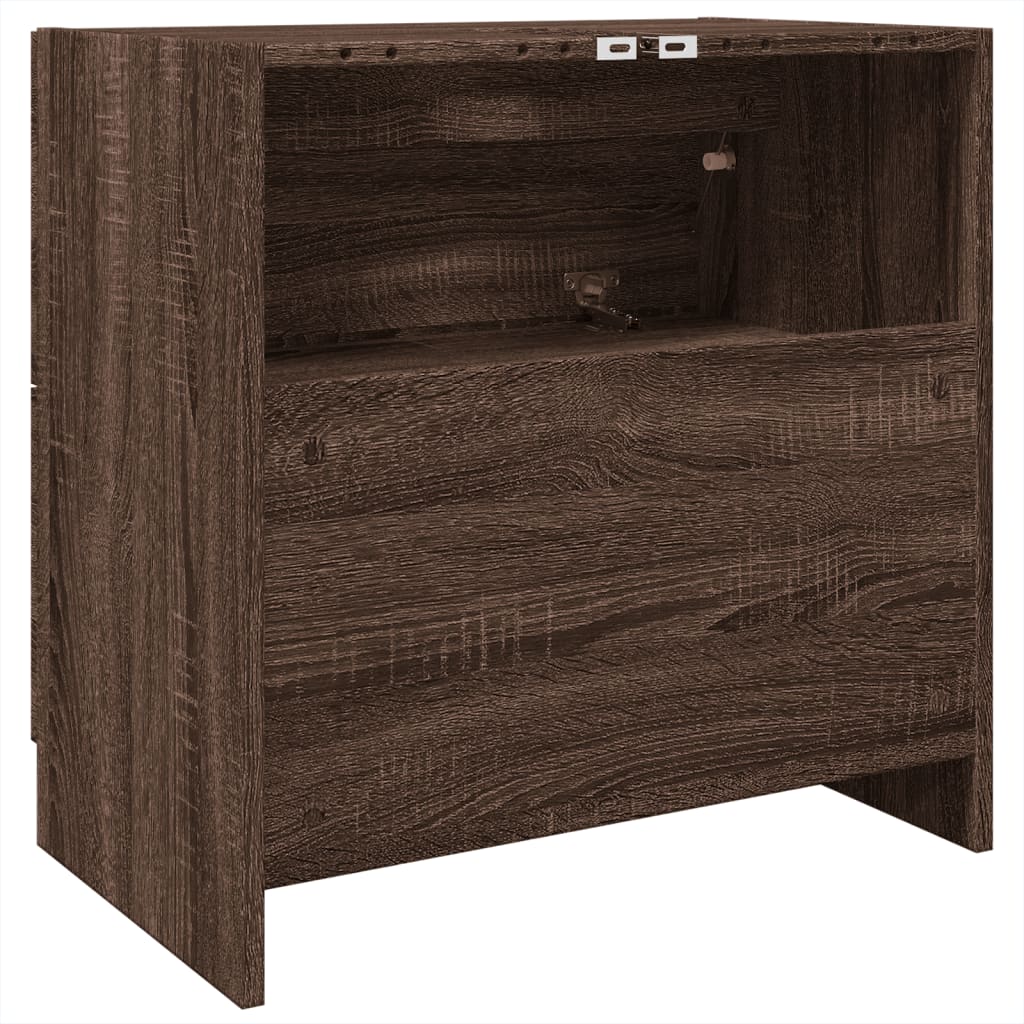 vidaXL Dulap de chiuvetă, stejar maro, 59x37x59 cm, lemn prelucrat vidaXL Dulap de chiuvetă, stejar maro, 59x37x59 cm, lemn prelucrat