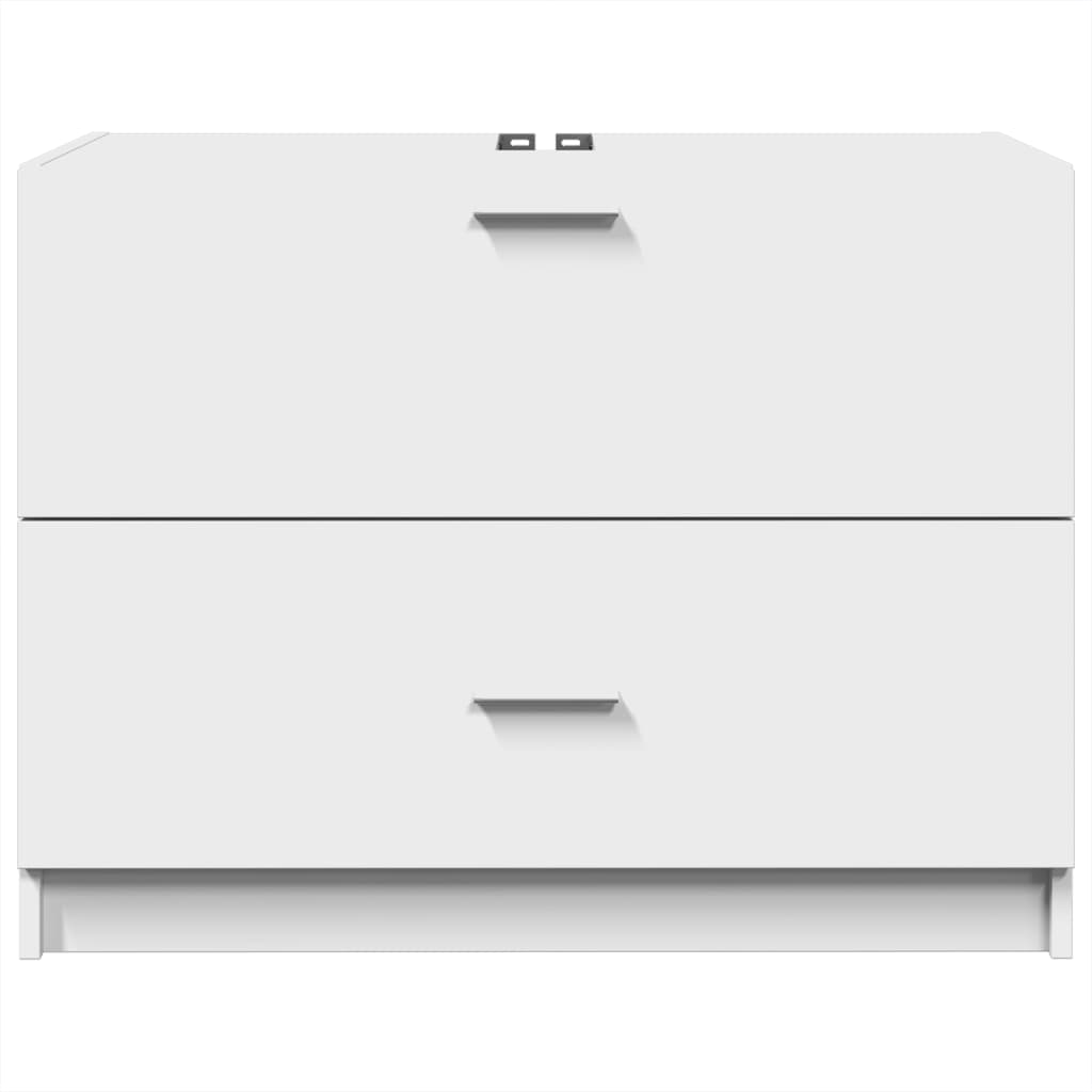 vidaXL Dulap de chiuvetă, alb, 78x37x59 cm, lemn prelucrat vidaXL Dulap de chiuvetă, alb, 78x37x59 cm, lemn prelucrat