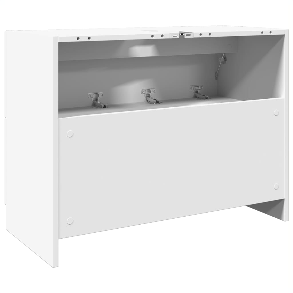 vidaXL Dulap de chiuvetă, alb, 78x37x59 cm, lemn prelucrat vidaXL Dulap de chiuvetă, alb, 78x37x59 cm, lemn prelucrat