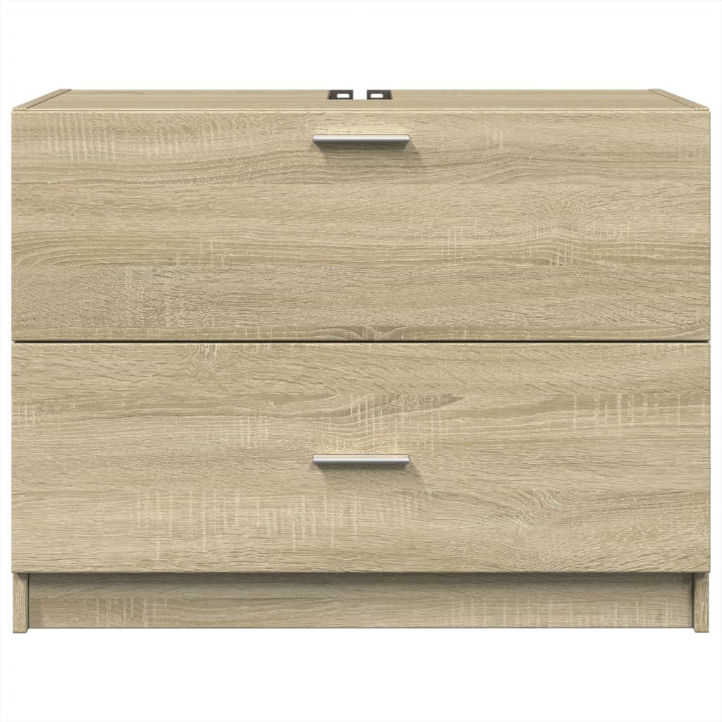 vidaXL Dulap de chiuvetă, stejar sonoma, 78x37x59 cm, lemn prelucrat vidaXL Dulap de chiuvetă, stejar sonoma, 78x37x59 cm, lemn prelucrat