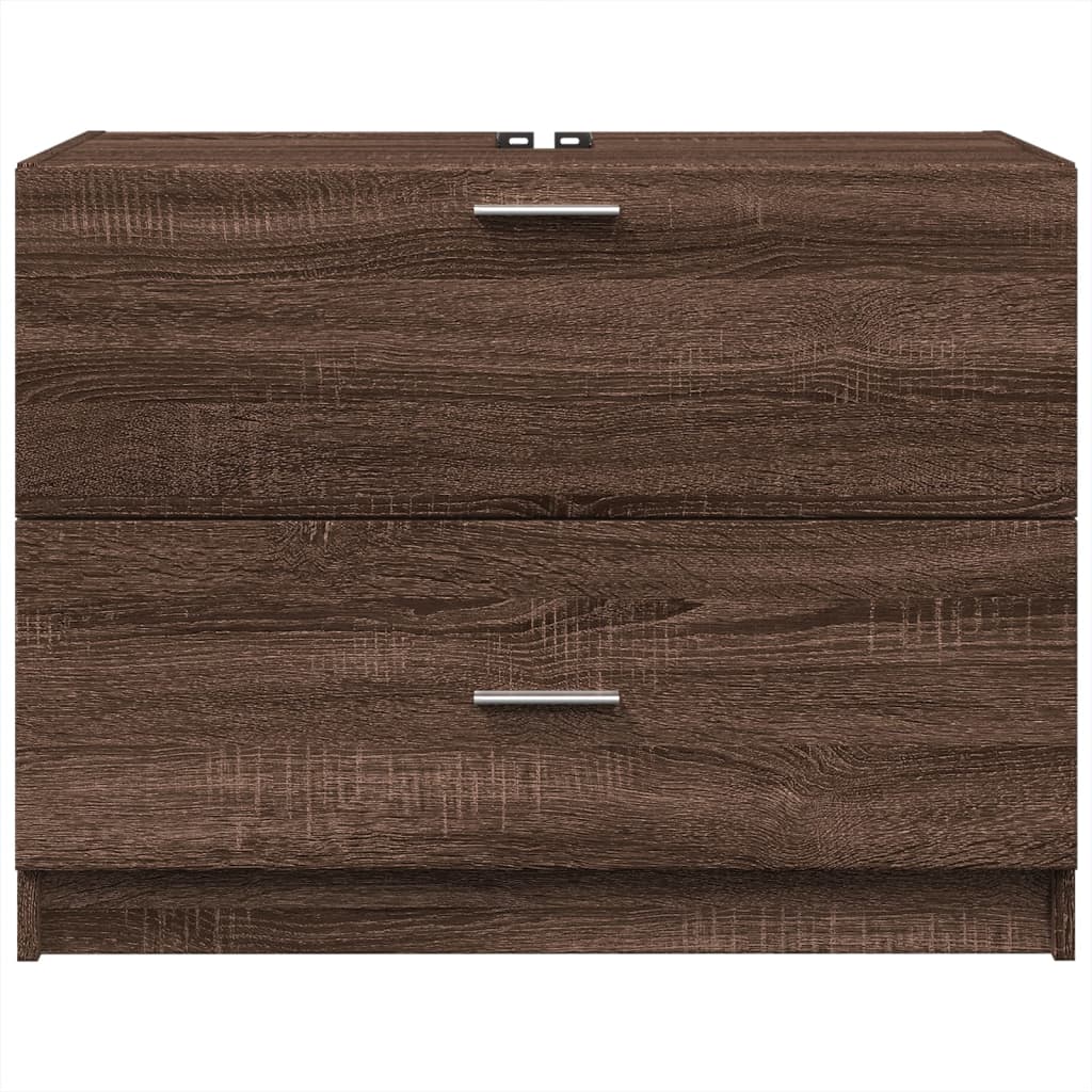 vidaXL Dulap de chiuvetă, stejar maro, 78x37x59 cm, lemn prelucrat vidaXL Dulap de chiuvetă, stejar maro, 78x37x59 cm, lemn prelucrat
