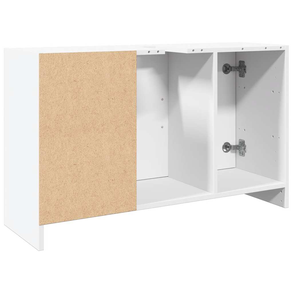 vidaXL Dulap de chiuvetă, alb, 90x29x55 cm, lemn prelucrat vidaXL Dulap de chiuvetă, alb, 90x29x55 cm, lemn prelucrat