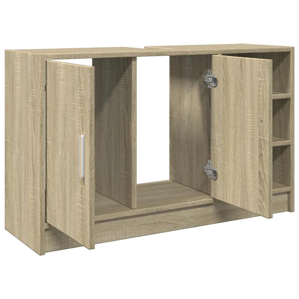 vidaXL Dulap de chiuvetă, stejar sonoma, 90x29x55 cm, lemn prelucrat vidaXL Dulap de chiuvetă, stejar sonoma, 90x29x55 cm, lemn prelucrat