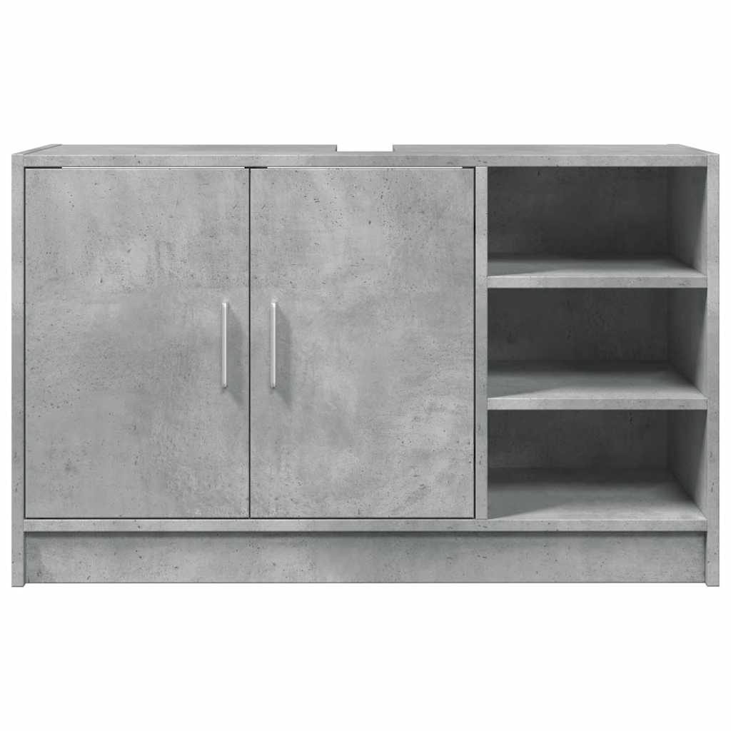 vidaXL Dulap de chiuvetă, gri beton, 90x29x55 cm, lemn prelucrat vidaXL Dulap de chiuvetă, gri beton, 90x29x55 cm, lemn prelucrat