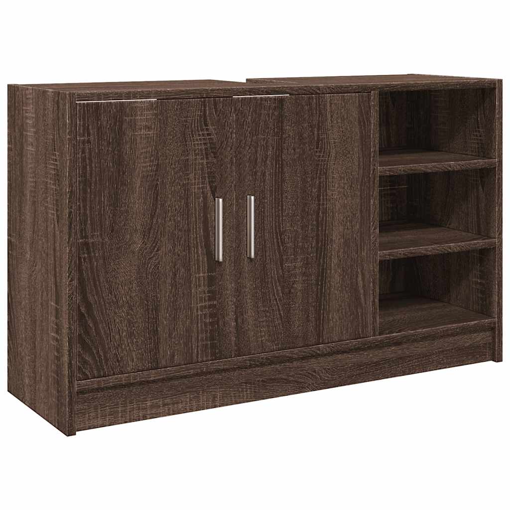vidaXL Dulap de chiuvetă, stejar maro, 90x29x55 cm, lemn prelucrat vidaXL Dulap de chiuvetă, stejar maro, 90x29x55 cm, lemn prelucrat