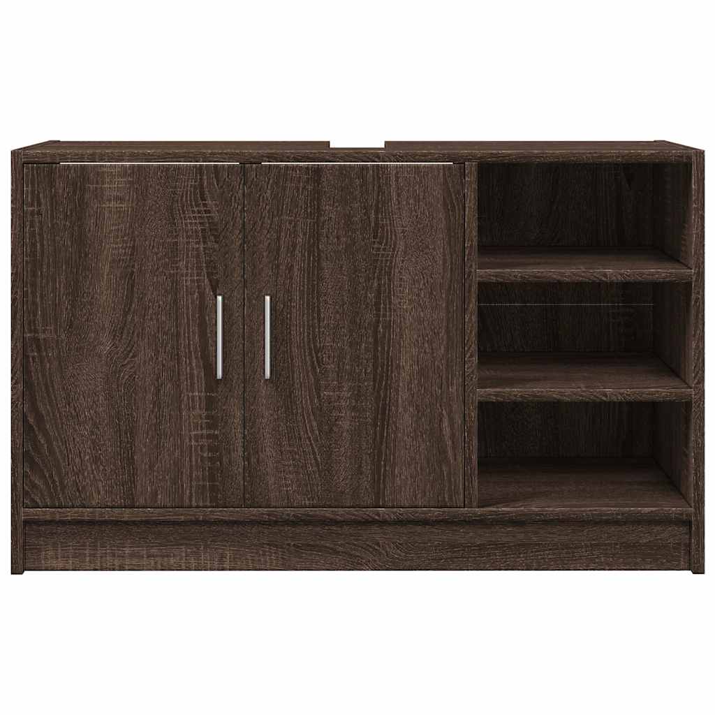 vidaXL Dulap de chiuvetă, stejar maro, 90x29x55 cm, lemn prelucrat vidaXL Dulap de chiuvetă, stejar maro, 90x29x55 cm, lemn prelucrat