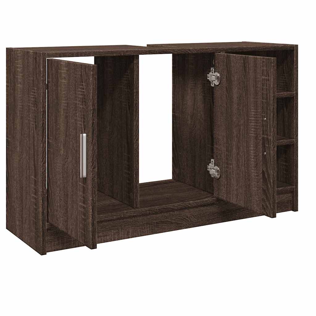 vidaXL Dulap de chiuvetă, stejar maro, 90x29x55 cm, lemn prelucrat vidaXL Dulap de chiuvetă, stejar maro, 90x29x55 cm, lemn prelucrat