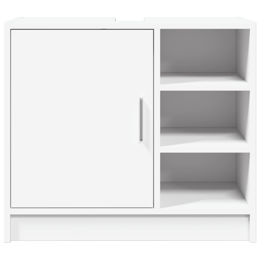 vidaXL Dulap de chiuvetă, alb, 63x29x55 cm, lemn prelucrat vidaXL Dulap de chiuvetă, alb, 63x29x55 cm, lemn prelucrat