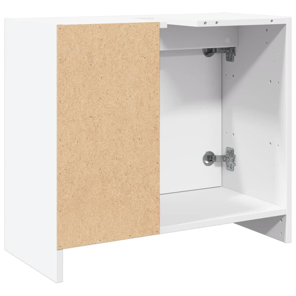vidaXL Dulap de chiuvetă, alb, 63x29x55 cm, lemn prelucrat vidaXL Dulap de chiuvetă, alb, 63x29x55 cm, lemn prelucrat