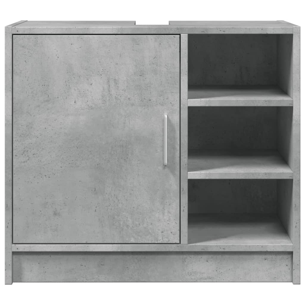 vidaXL Dulap de chiuvetă, gri beton, 63x29x55 cm, lemn prelucrat vidaXL Dulap de chiuvetă, gri beton, 63x29x55 cm, lemn prelucrat