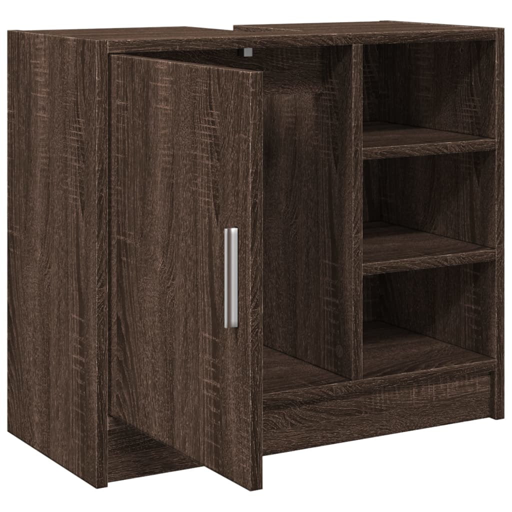 vidaXL Dulap de chiuvetă, stejar maro, 63x29x55 cm, lemn prelucrat vidaXL Dulap de chiuvetă, stejar maro, 63x29x55 cm, lemn prelucrat