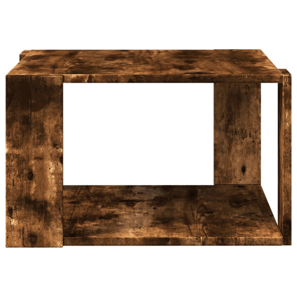 vidaXL Măsuță de cafea, stejar afumat, 51,5x51,5x30 cm, lemn prelucrat