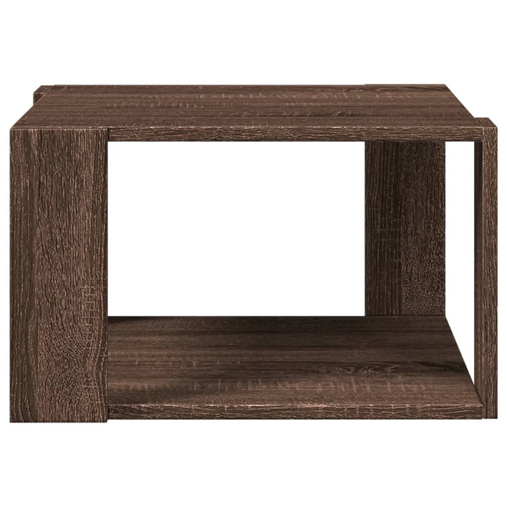vidaXL Măsuță de cafea, stejar maro, 51,5x51,5x30 cm, lemn prelucrat vidaXL Măsuță de cafea, stejar maro, 51,5x51,5x30 cm, lemn prelucrat