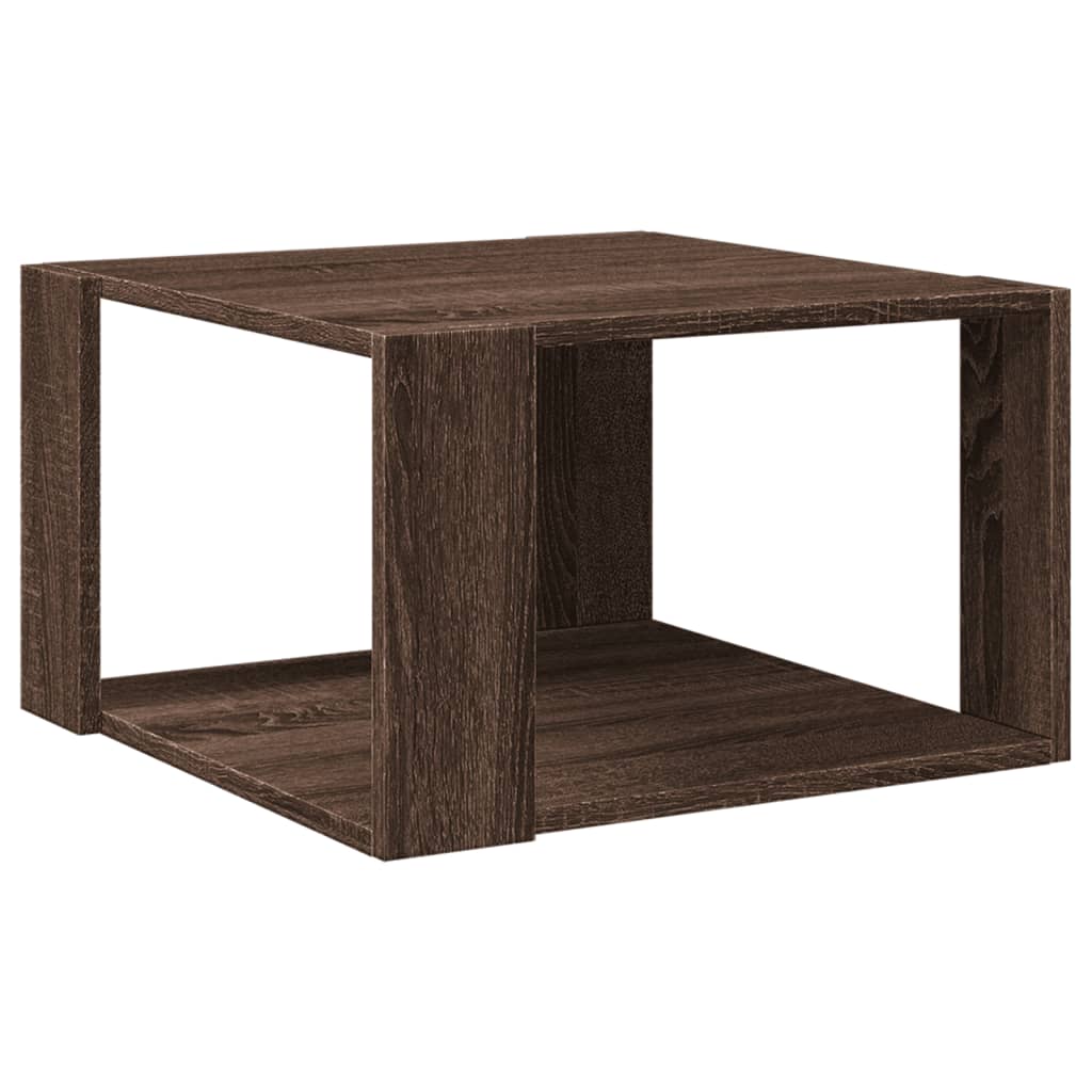 vidaXL Măsuță de cafea, stejar maro, 51,5x51,5x30 cm, lemn prelucrat vidaXL Măsuță de cafea, stejar maro, 51,5x51,5x30 cm, lemn prelucrat