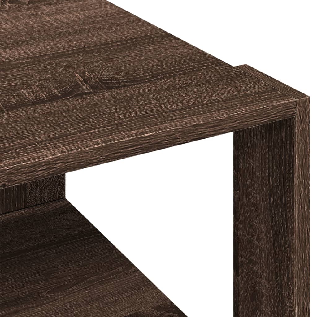 vidaXL Măsuță de cafea, stejar maro, 51,5x51,5x30 cm, lemn prelucrat vidaXL Măsuță de cafea, stejar maro, 51,5x51,5x30 cm, lemn prelucrat