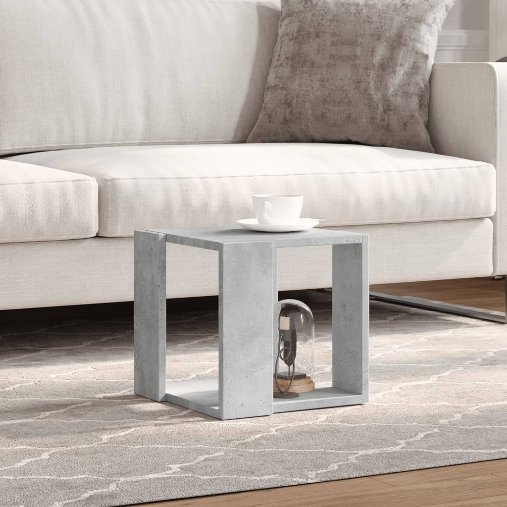 vidaXL Măsuță de cafea, gri beton, 32x32x30 cm, lemn prelucrat vidaXL Măsuță de cafea, gri beton, 32x32x30 cm, lemn prelucrat