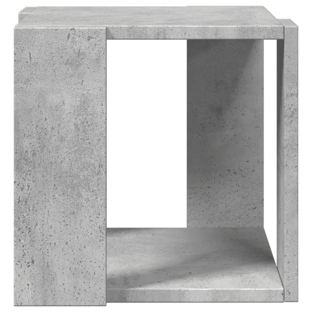 vidaXL Măsuță de cafea, gri beton, 32x32x30 cm, lemn prelucrat vidaXL Măsuță de cafea, gri beton, 32x32x30 cm, lemn prelucrat