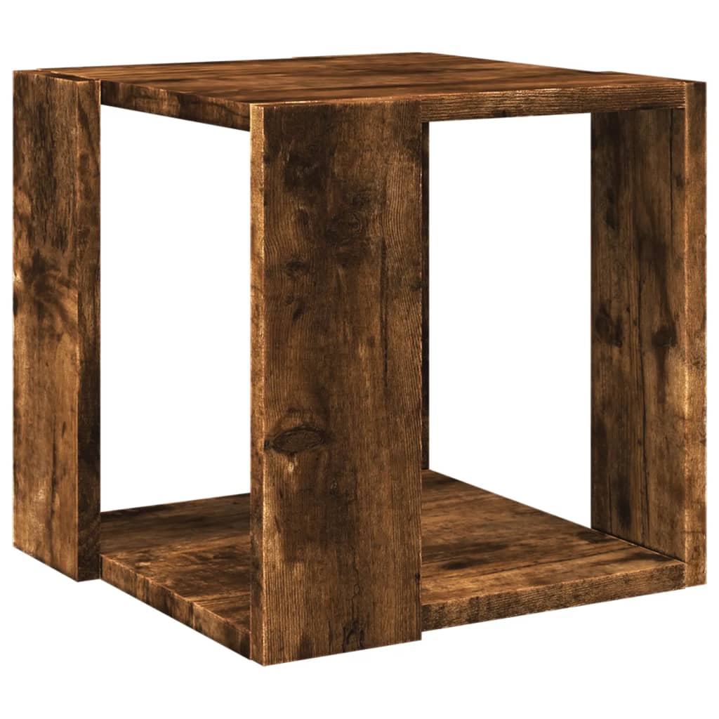 vidaXL Măsuță de cafea, stejar fumuriu, 32x32x30 cm, lemn prelucrat vidaXL Măsuță de cafea, stejar fumuriu, 32x32x30 cm, lemn prelucrat