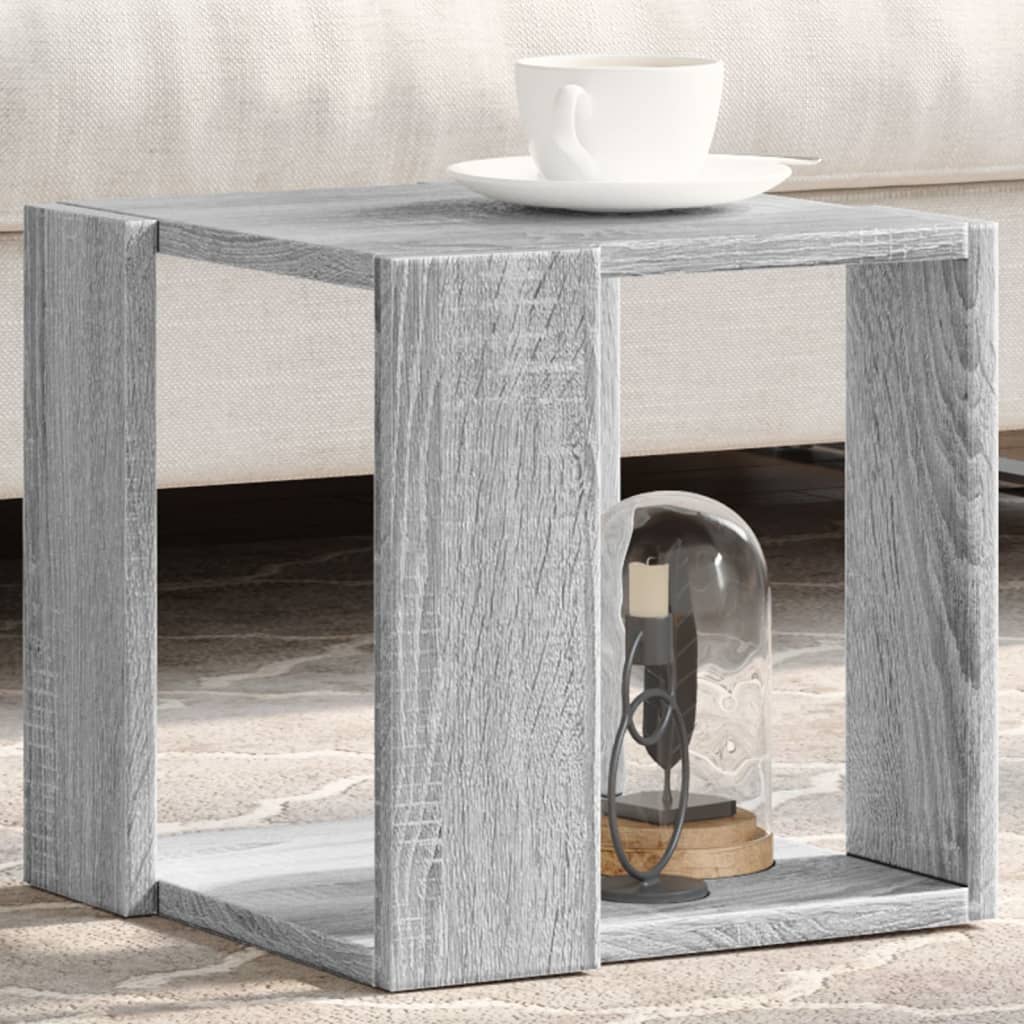 vidaXL Măsuță de cafea, gri sonoma, 32x32x30 cm, lemn prelucrat
