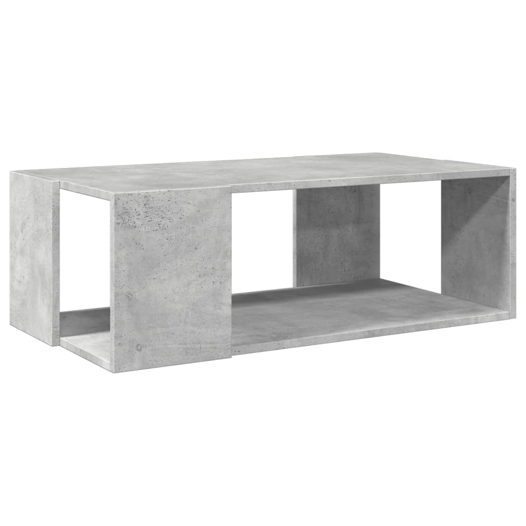 vidaXL Masă de cafea, gri beton, 89,5x48x30 cm, lemn compozit