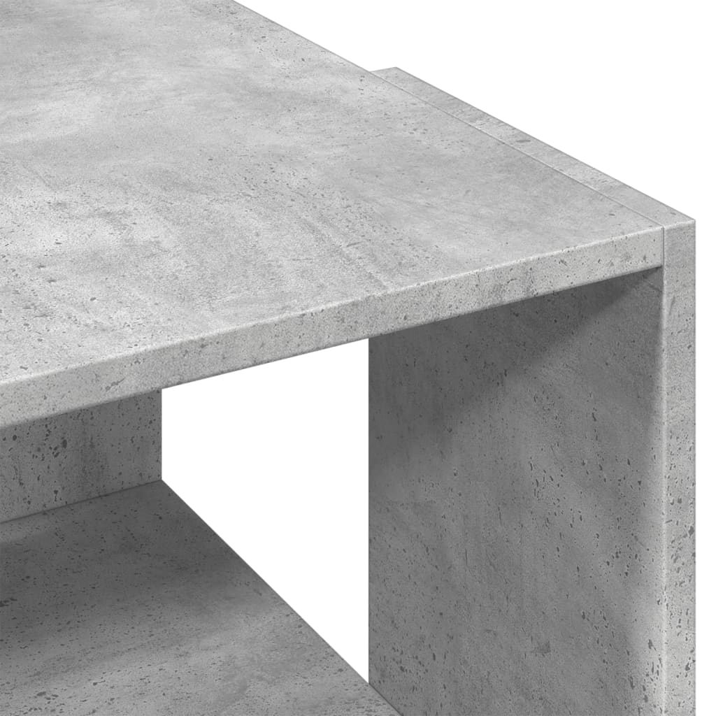 vidaXL Masă de cafea, gri beton, 89,5x48x30 cm, lemn compozit