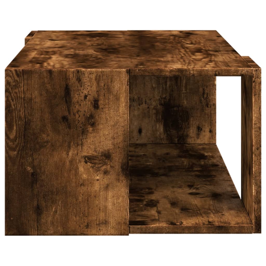vidaXL Măsuță de cafea, stejar afumat, 89,5x48x30 cm, lemn prelucrat