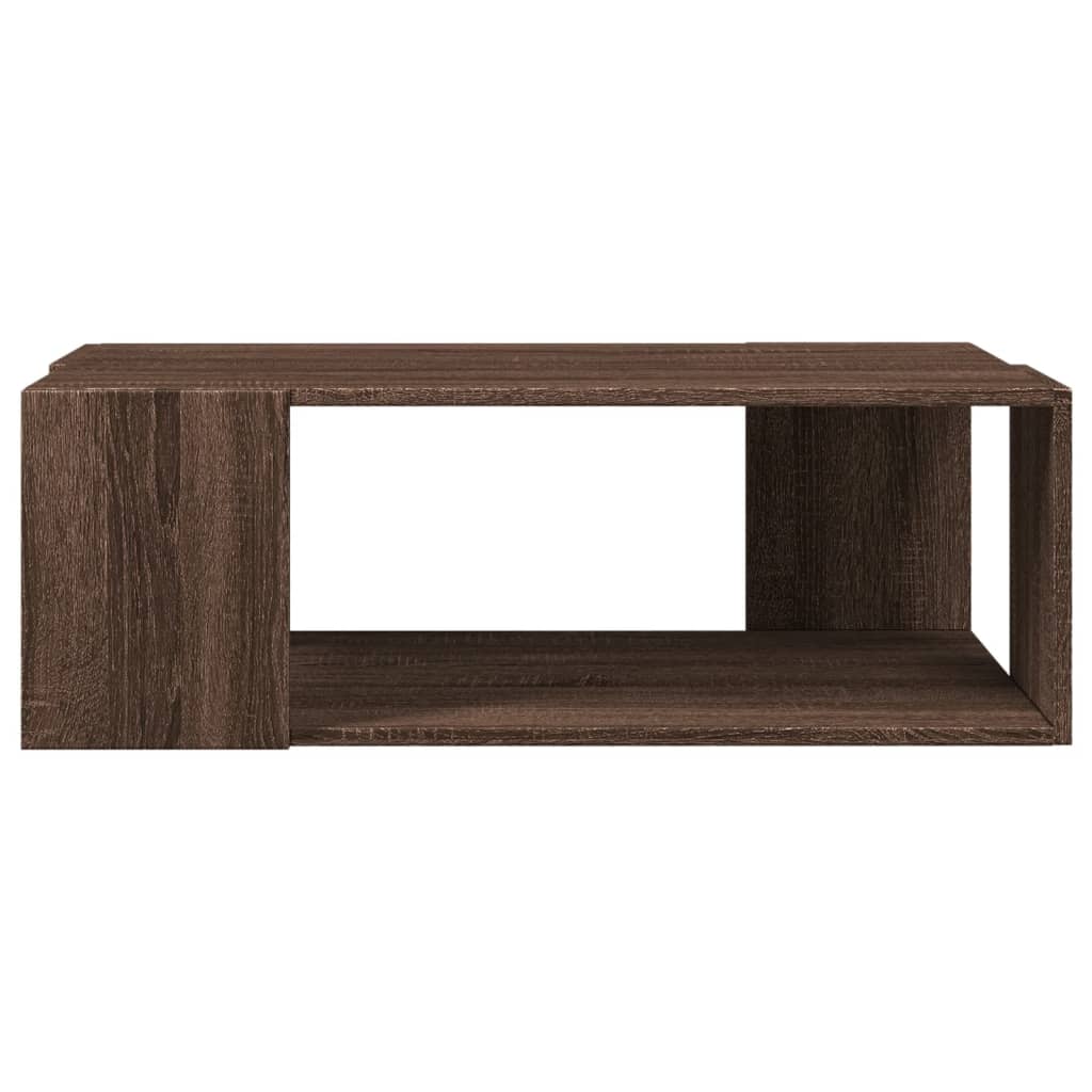 vidaXL Masă de cafea, stejar maro, 89,5x48x30 cm, lemn prelucrat