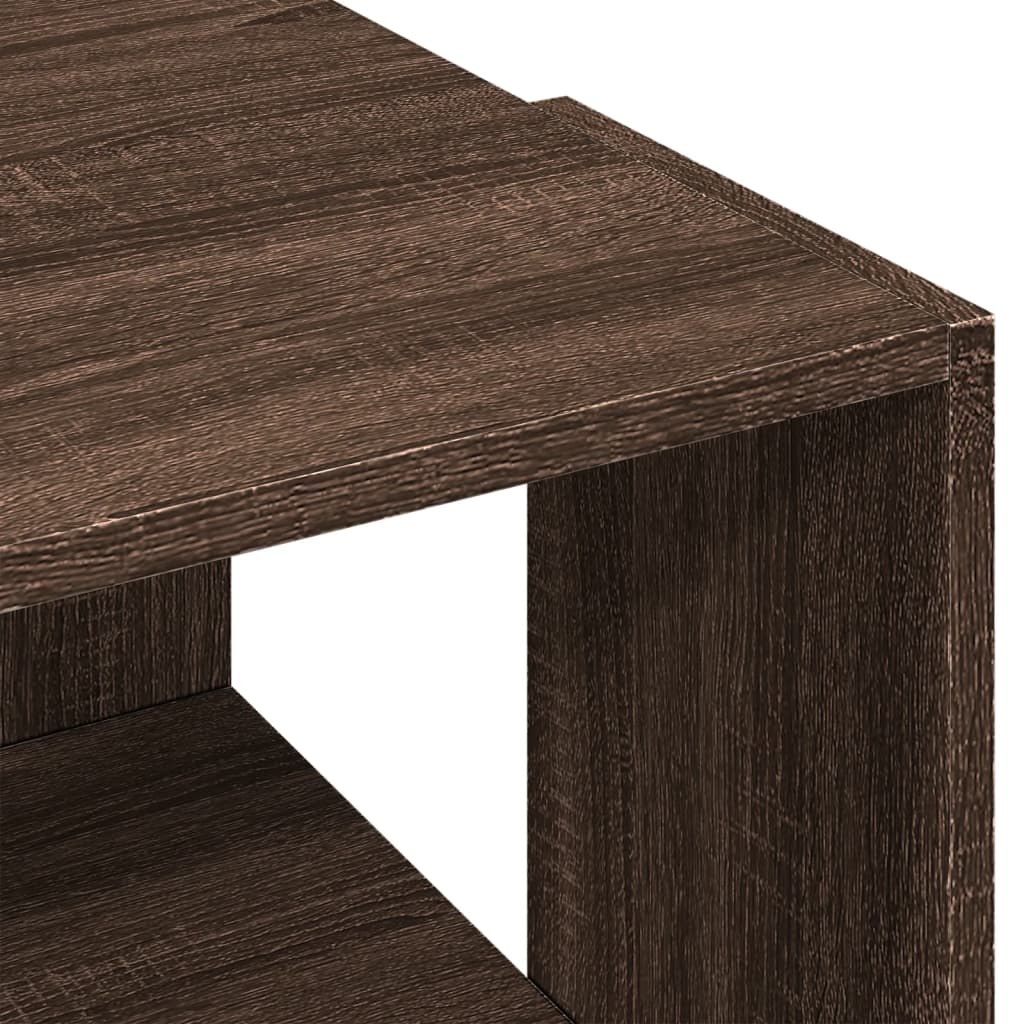 vidaXL Masă de cafea, stejar maro, 89,5x48x30 cm, lemn prelucrat