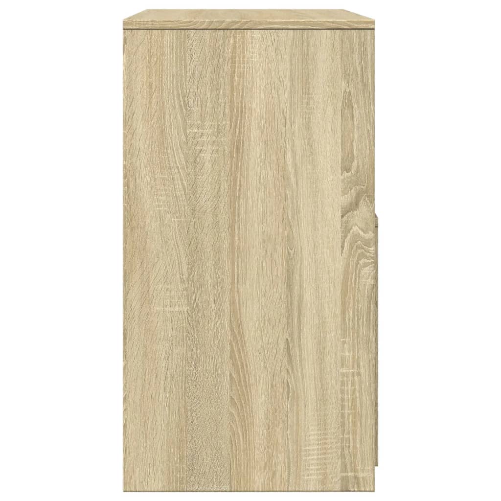vidaXL Masă de toaletă și taburet, stejar sonoma, 60x40x113,5 cm