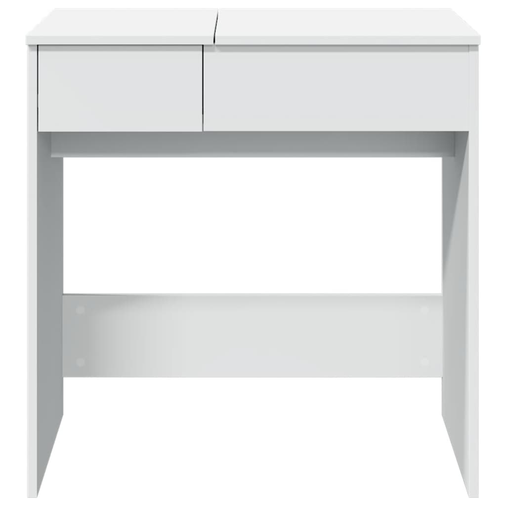 vidaXL Masă de toaletă cu oglindă, alb, 73x46,5x120 cm vidaXL Masă de toaletă cu oglindă, alb, 73x46,5x120 cm
