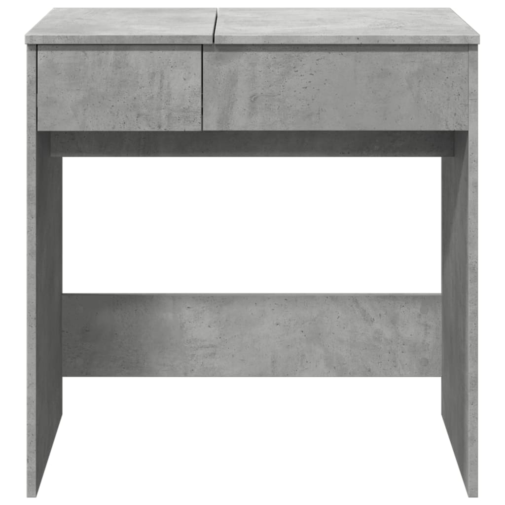 vidaXL Masă de toaletă cu oglindă, gri beton, 73x46,5x120 cm vidaXL Masă de toaletă cu oglindă, gri beton, 73x46,5x120 cm