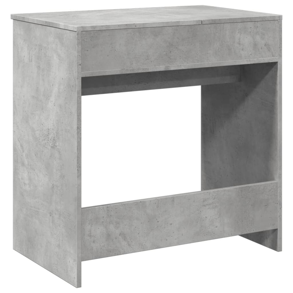vidaXL Masă de toaletă cu oglindă, gri beton, 73x46,5x120 cm vidaXL Masă de toaletă cu oglindă, gri beton, 73x46,5x120 cm