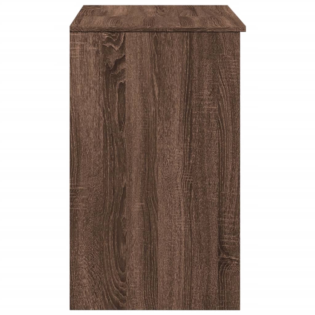 vidaXL Masă de toaletă cu oglindă, stejar maro, 73x46,5x120 cm