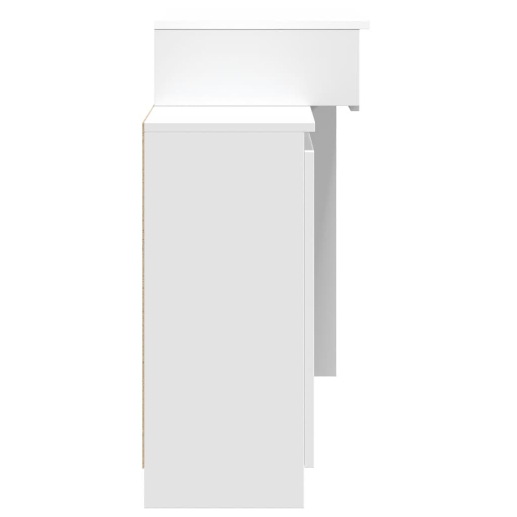 vidaXL Masă de toaletă cu LED, alb, 115x37x110,5 cm vidaXL Masă de toaletă cu LED, alb, 115x37x110,5 cm