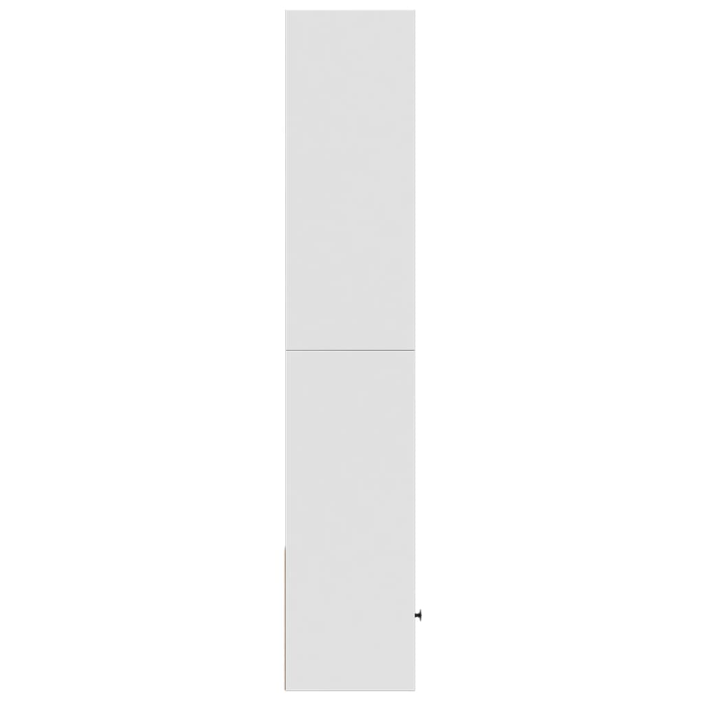 vidaXL Bibliotecă, alb, 40x36x189 cm, lemn prelucrat vidaXL Bibliotecă, alb, 40x36x189 cm, lemn prelucrat