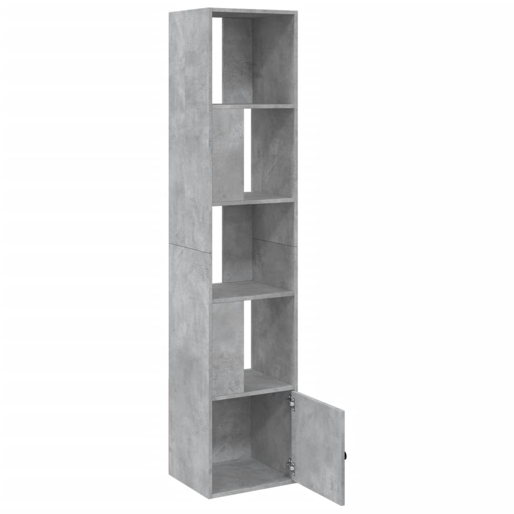 vidaXL Bibliotecă, gri beton, 40x36x189 cm, lemn compozit vidaXL Bibliotecă, gri beton, 40x36x189 cm, lemn compozit
