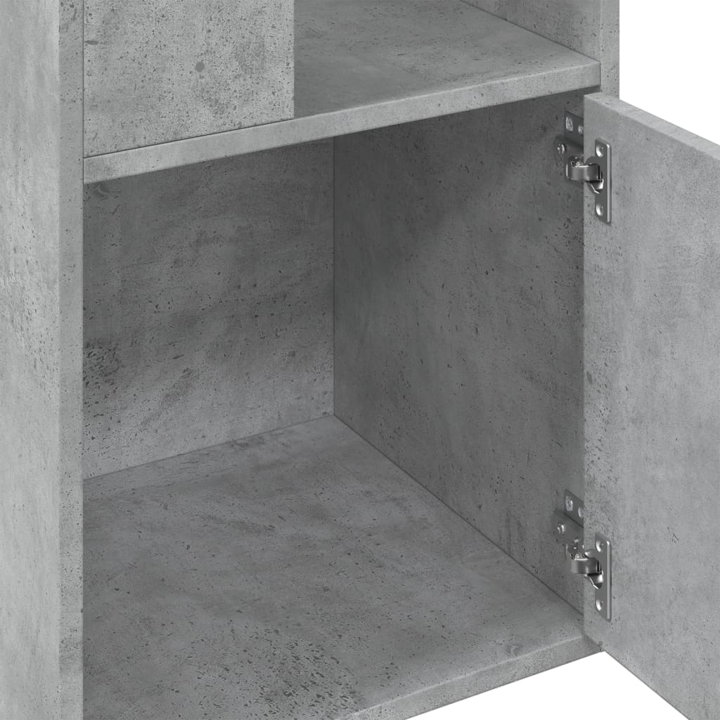 vidaXL Bibliotecă, gri beton, 40x36x189 cm, lemn compozit vidaXL Bibliotecă, gri beton, 40x36x189 cm, lemn compozit