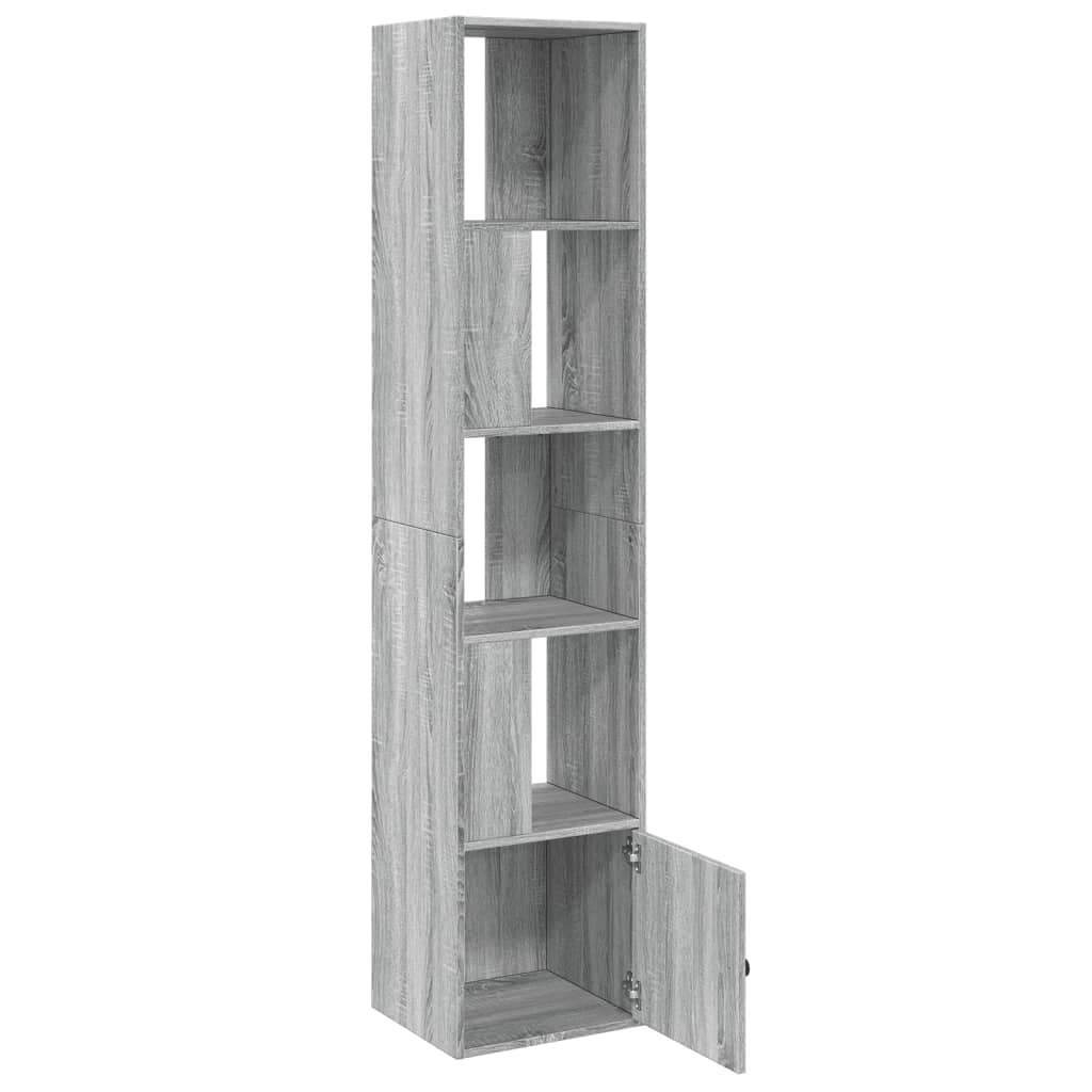 vidaXL Bibliotecă, gri sonoma, 40x36x189 cm, lemn prelucrat vidaXL Bibliotecă, gri sonoma, 40x36x189 cm, lemn prelucrat