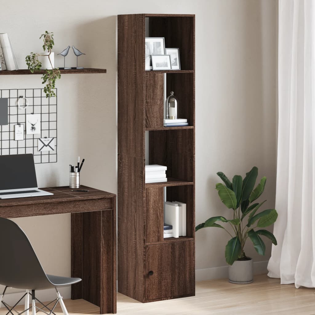 vidaXL Bibliotecă, stejar maro, 40x36x189 cm, lemn prelucrat vidaXL Bibliotecă, stejar maro, 40x36x189 cm, lemn prelucrat