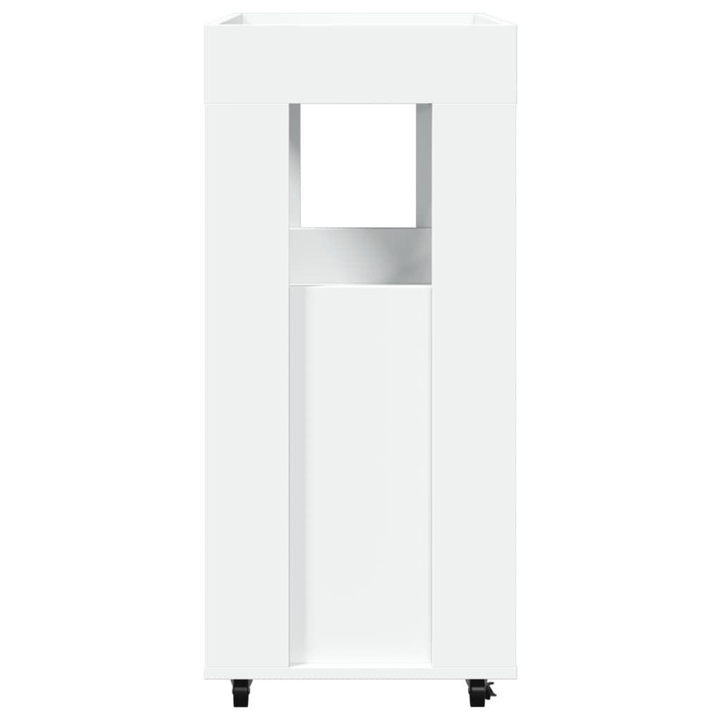 vidaXL Cărucior de bar, alb, 60x39,5x89 cm, lemn prelucrat vidaXL Cărucior de bar, alb, 60x39,5x89 cm, lemn prelucrat