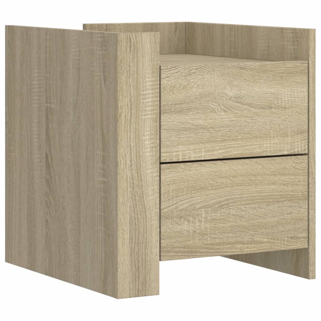 vidaXL Noptieră, stejar sonoma, 45x50x50 cm, lemn prelucrat vidaXL Noptieră, stejar sonoma, 45x50x50 cm, lemn prelucrat