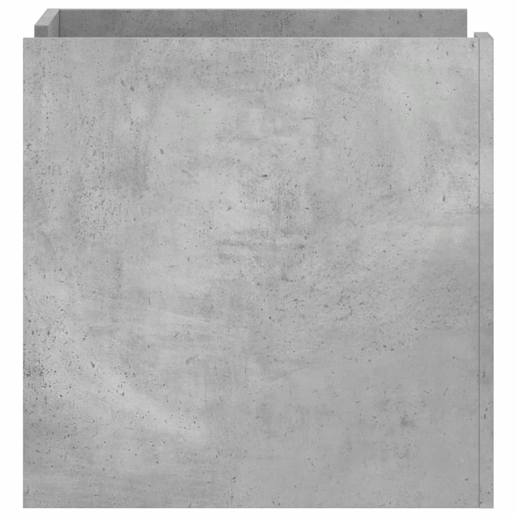 vidaXL Noptieră, gri beton, 45x50x50 cm, lemn prelucrat